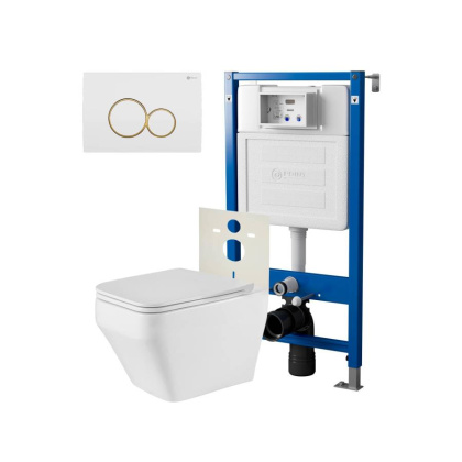 Сет: Система инсталляции Point Элемент для подвесного унитаза PN45120 + Клавиша смыва для инсталляции Point Виктория, белая/золото, PN44061WG + Унитаз подвесной Point Аврора PN41101 безободковый, белый, сиденье дюропласт, микролифт, быстросъемное Сет: Система инсталляции Point Элемент для подвесного унитаза PN45120 + Клавиша смыва для инсталляции Point Виктория, белая/золото, PN44061WG + Унитаз подвесной Point Аврора PN41101 безободковый, белый, сиденье дюропласт, микролифт, быстросъемное