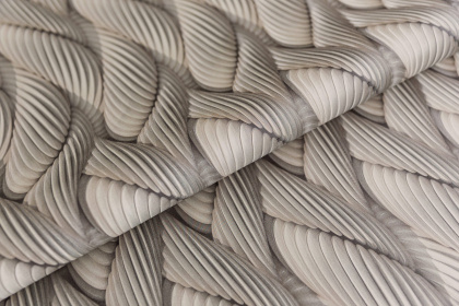 Обои виниловые Трессаж мотив, коричневый