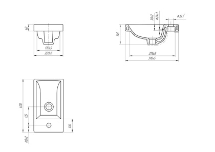 Раковина COMO 40 Раковина COMO 40