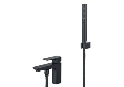 Смеситель врезной на борт ванны на 1 отв. AQUATEK, матовый черный AQ1044MB ВЕГА  Смеситель врезной на борт ванны на 1 отв. AQUATEK, матовый черный AQ1044MB ВЕГА