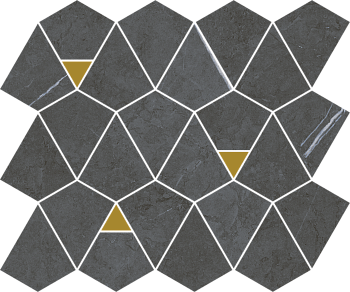 Мозаика 600110000945 Metropolis Вертекс Империал 25,8см*30см*9мм (1уп/12шт/0,924м2) матовый, шт