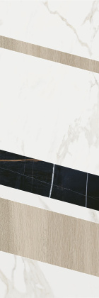 Декор ID129 Бертран 1 микс бежевый 40см*120см*10мм (1уп/1шт/)глянцевый мозаичный, шт