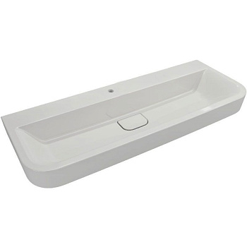 Раковина Speciale, размер 1200x450 мм , с керамической крышкой в сливе, цвет белый, 1232-001-0126, шт