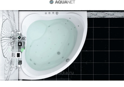 Акриловая ванна Aquanet Malta New 150x150 (с каркасом)