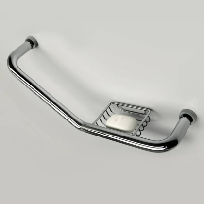 Поручень для ванны, 48,5х22х12,5 см, хром, K-1077R