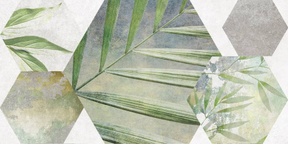 Плитка настенная 34090 Focus зеленый ботаника 25*50 (12шт/1,5м2),м2