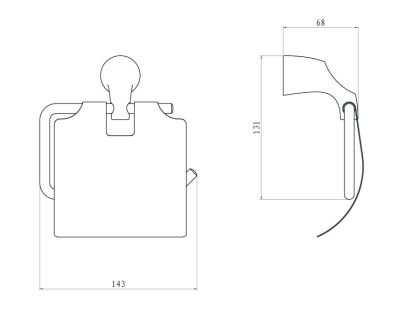 Держатель туалетной бумаги RUSH Devon (DE75111) Держатель туалетной бумаги RUSH Devon (DE75111)