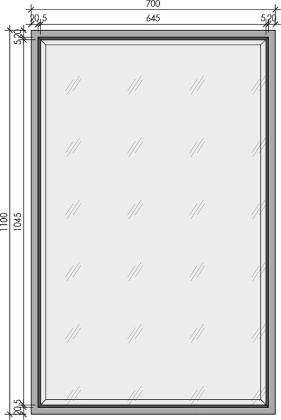 Зеркало MONACO с подсветкой 70*110CM глянец белая +хром 566-WCR Boheme Зеркало MONACO с подсветкой 70*110CM глянец белая +хром 566-WCR Boheme