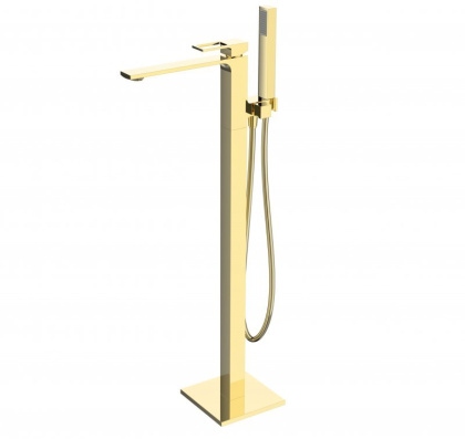 LUCE Напольный смеситель для ванны, чёрный LUC-FMT-NERO