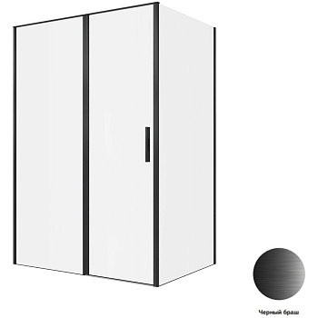 Душевой уголок Allen Brau Priority 140x100 3.31036.BBA + 3.31048.BBA черный браш