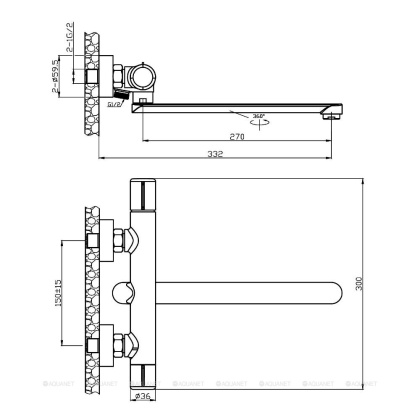 Смеситель для ванны/душа Agger Slim A2221100
