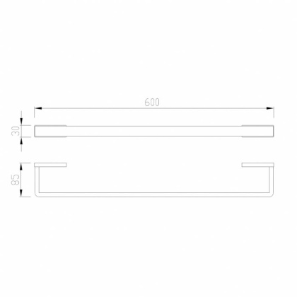 Полотенцедержатель ABBER Westen AA1754B черный матовый
