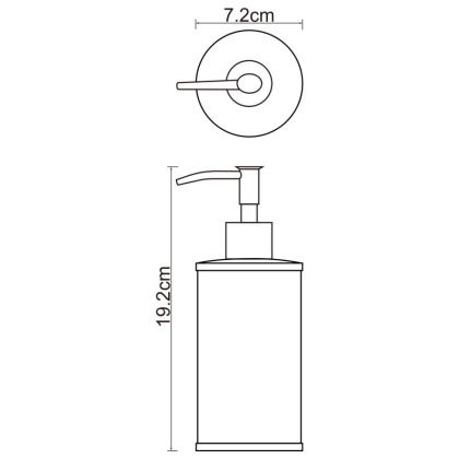 Rossel K-5799 Дозатор для жидкого мыла Rossel K-5799 Дозатор для жидкого мыла