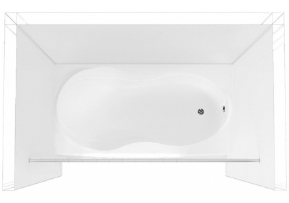 Карниз для ванны Aquanet прямой 150