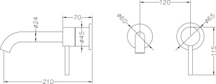 Смеситель для раковины Creto Element 2.0-WSM-BK матовый черный Смеситель для раковины Creto Element 2.0-WSM-BK матовый черный