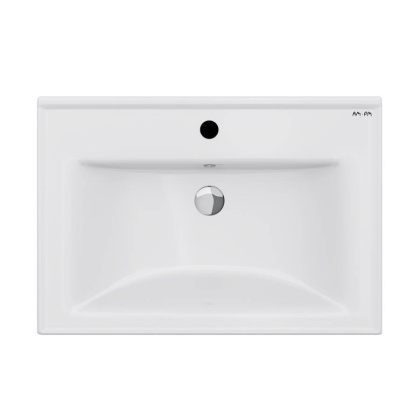 M85AWCC0652WG X-Joy, Раковина мебельная, керамическая, 65 см, встроенная, цвет: Белый, глянец