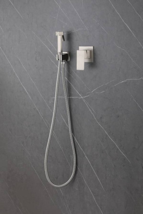 Смеситель ABBER Daheim AF8225SP с гигиеническим душем, сатин