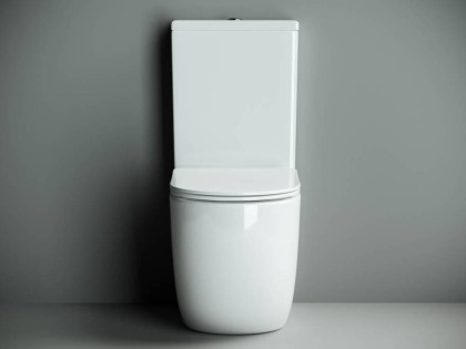 Напольный пристенный унитаз Metropol Rimless