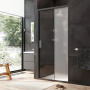 W90G-100-1-195BM Gem Solo Дверь душевая 100х195, стекло матовое, профиль Черный матовый