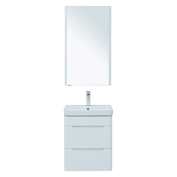 Мебель для ванной Aquanet София 50 белый глянец (2 ящика)