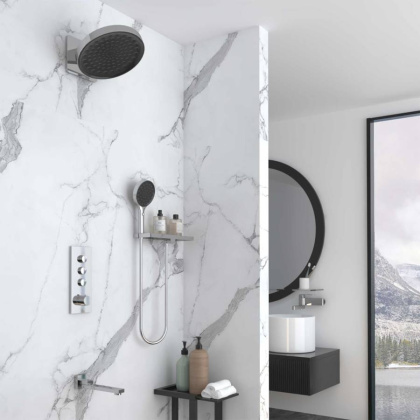 Душевой комплект VSFW-433TI3RCH встраиваемый, термостатический, трехрежимный, хром