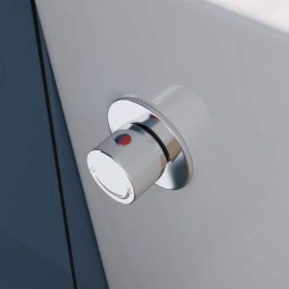 DUE Унитаз подвесной с сиденьем и креплением с функцией биде и смесителем BB3103CHR-BS/SC