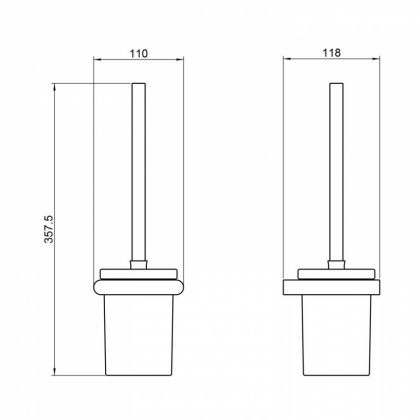 Щетка для туалета Timo Luiro 18461/03 черный Щетка для туалета Timo Luiro 18461/03 черный
