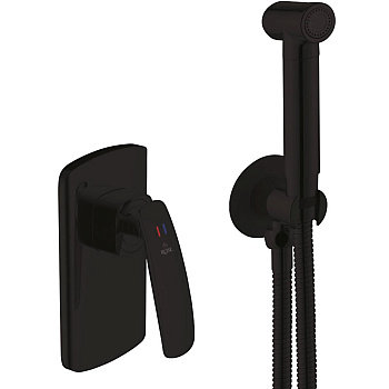 Гигиенический душ со смесителем Rose R1105H, черный