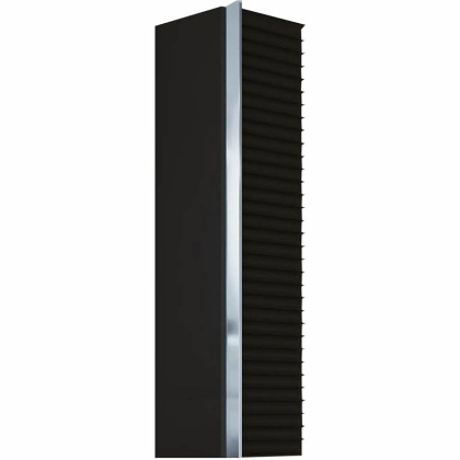 Пенал Canale черный+хром без ножек_Комплект 846-BCR Boheme