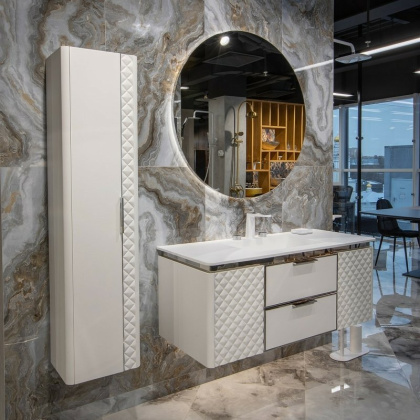 Зеркало Vallessi круглое с тыльной подсветкой , 100см 545-100 Boheme