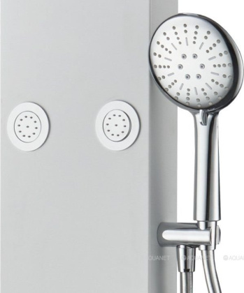 Душевая панель Galaxy White с гидромассажем и изливом