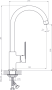 Смеситель для кухни с высоким поворотным изливом RUSH Haiti (HA1935-22) 