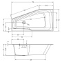 Акриловая ванна Riho Rething Space 170x90 L