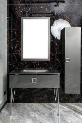 Пенал LUCIDO Глянцевый Графит 307005 772-GR Boheme