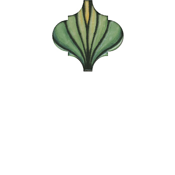 Декор1 OS\A157\65000 Авейру зелёный (6,5см*6,5см*7мм) (26шт/0,11м2) глянец, шт