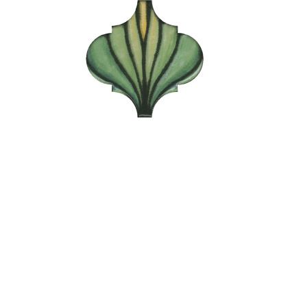 Декор1 OS\A157\65000 Авейру зелёный (6,5см*6,5см*7мм) (26шт/0,11м2) глянец, шт