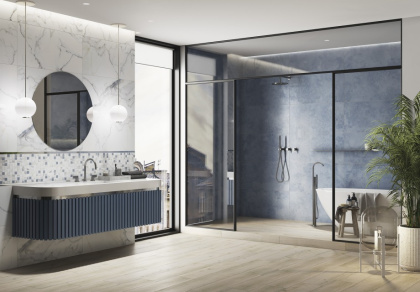 Мозаика на сетке универсальная Meissen Keramik Flow многоцветный 28,8x28,8 A16923