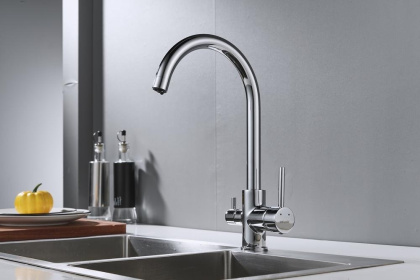 Смеситель для кухни латунь, хром S128