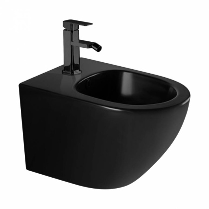 Биде ABBER Bequem AC1150MB подвесное черное матовое Биде ABBER Bequem AC1150MB подвесное черное матовое