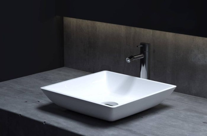 Раковина Salini CALLISTA 108 1101208SMRH S-Stone покраска по RAL снаружи, накладная, матовая