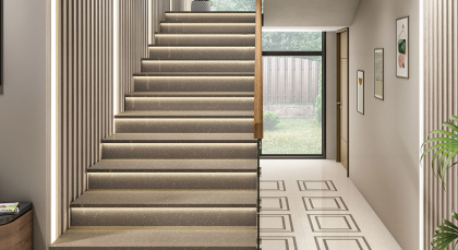 Керамогранит GRAVEL OLIVE 2400х800х15мм Polished