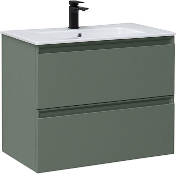 Тумба под раковину Allen Brau Eclipse 80 1.E1002.CGM олива матовый