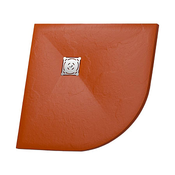 Душевой поддон  90*90*2,5 RGW ST/R-0099Tr Терракот/Полукруг Ø 90 мм Каменный