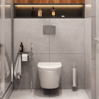 Набор подвесной унитаз с гигиеническим душем CK74H0403W