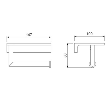 Бумагодержатель с полкой для телефона Timo Saona 13043/16 белый матовый