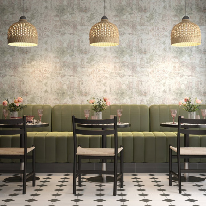 Обои виниловые Впечатление мотив, зелёный