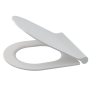 Сиденье для унитаза SLIM SOFTCLOSE, 7,4х39,7х48 см, белое,  Дюропласт A67SLIM AlcaPlast