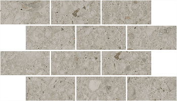 Декор Чеппо ди Гре мозаичный бежевый светлый матовый обрезной 34,6x20x0,9