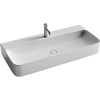 Умывальник AURA с 1 отверстием для смесителя, без перелива 1000*470*135мм