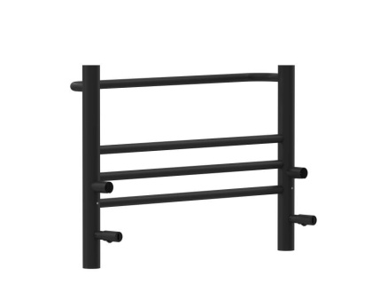 Полотенцесушитель электрический Aquatek (Акватек) Альтаир П10 500х900 мм, черный муар, подключение скрытое к сети электропитания / электропровод с вилкой, с терморегулятором и таймером quick touch, нержавеющая сталь AISI 201, гарантия 5 лет